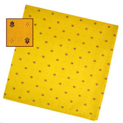 Provencal tea towel - napkin (calisson. yellow x red) - Click Image to Close